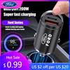 Autoaufkleber Autoaufkleber 2025 Heißes Auto 200W Dual-Port Mini-USB Typ-C Schnellladegerät Ultra-Schnellladung Zigarettenanzünder Für Ford
