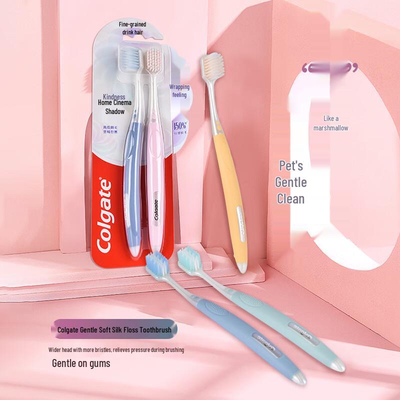 Colgate Wide Soft Cotton Silk Toothbrush Twin Pack