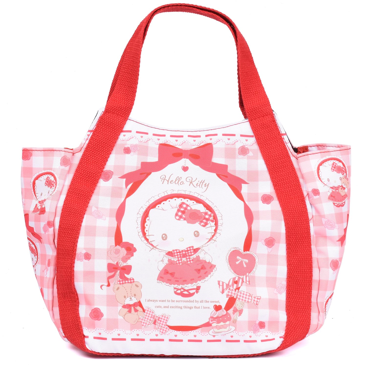 

Lelotte Hello Kitty Mini Tote Wide Mini Sanrio Bag, Small, Gusset, Bag, Tote, Handbag, Goods, Women s (Hello Kitty)