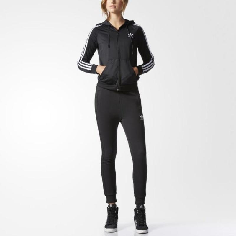 Adidas Originals Logo Stripe Drawstring Comfortable Sports Trousers Women Bottoms AY8127