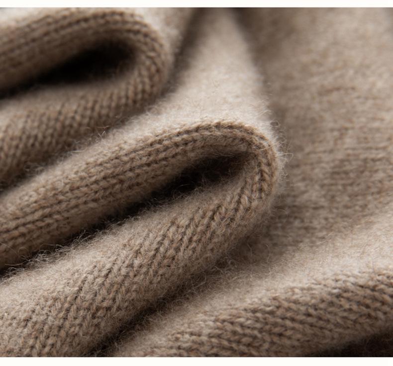 Korean Style Women's Cashmere Sweater - Cute Cat Jacquard, Round Neck Knitwear for Autumn/Winter
