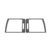 For BMW 3 Series E46 1997-2004 Carbon Fiber Car Dashboard Panel Left Right Air Outlet Vent Trim Frame Decoration Sticker