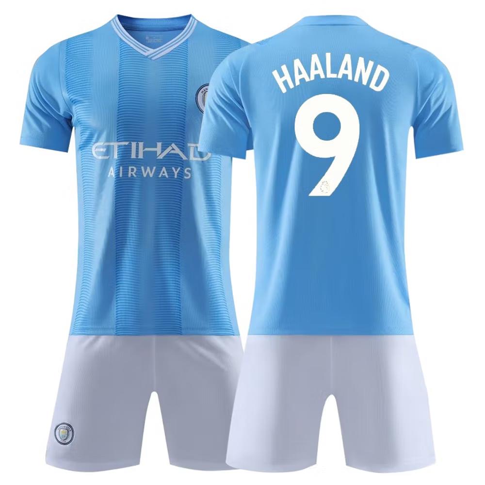 Man City Home Football Jersey No.9 Haaland Men Soccer Sport Wear M
