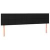 Vidaxl Continental Bed with Mattress, Black, Fabric 180X200 Cm