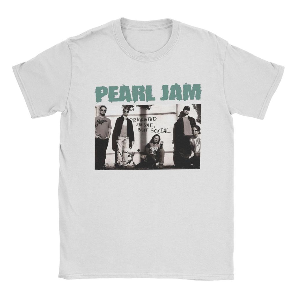 Pearls Jams T-Shirts Men Hipster Pure Cotton Tee Shirt Round Neck Short Sleeve T Shirt Original Clothing