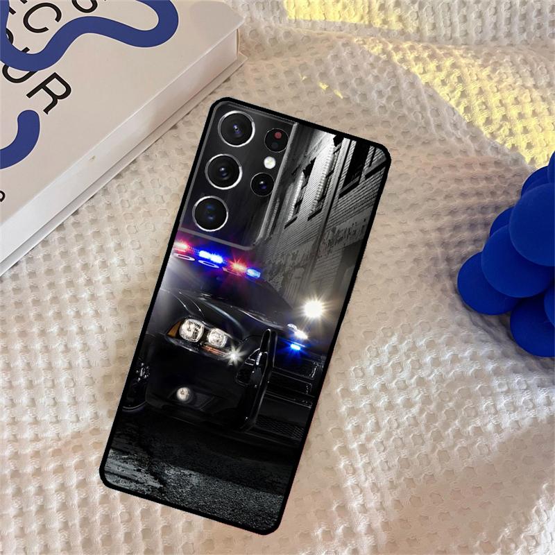 Police Phone Case For Samsung Galaxy S25 Ultra S9 S10 S20 S22 S21 S23 Plus S24 FE Portector Cover