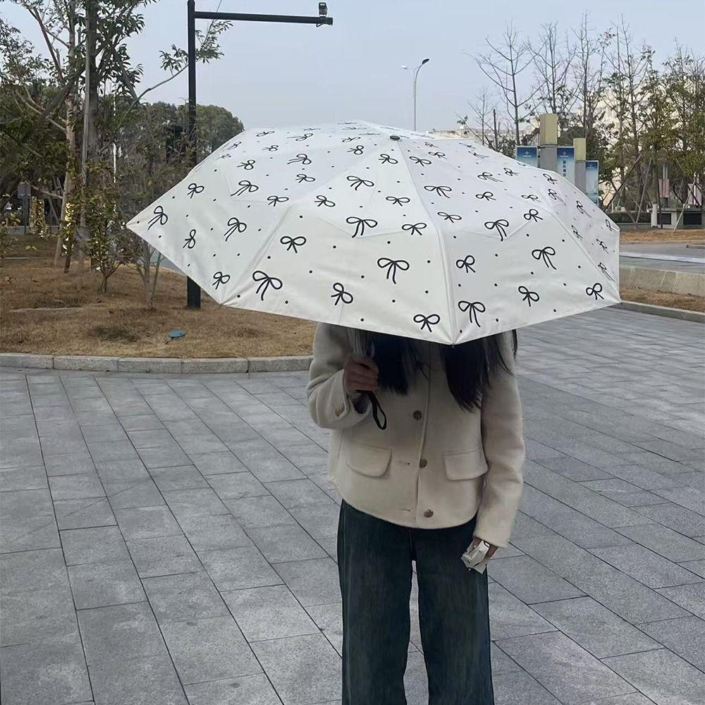 Compact UV Protection Mini Sun Umbrella INS UPF50 Travel Rain Umbrella Durable Lightweight Folding Pocket Umbrella Daily Use