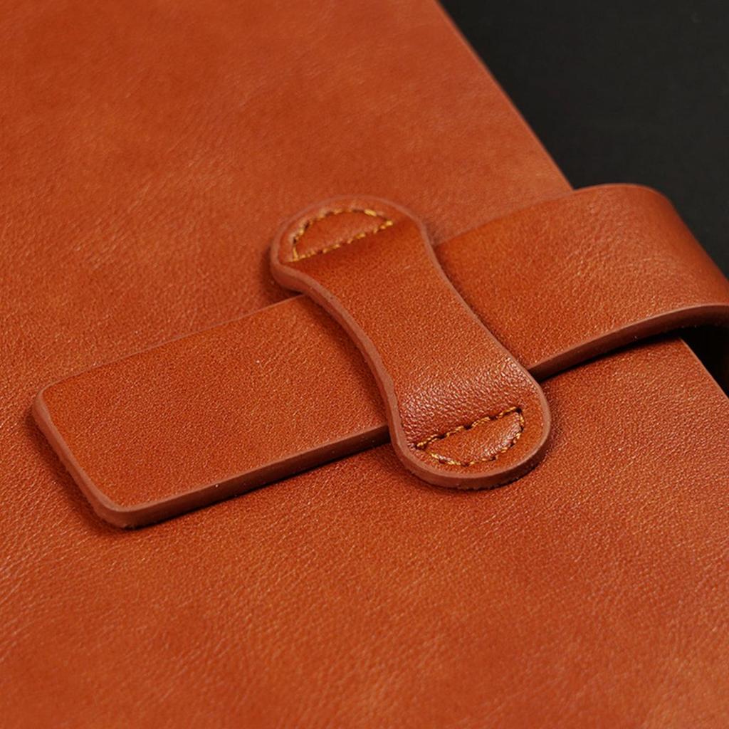 A5 Student Leather Loose-leaf Notebook, Work Notepad, Lined/grid/blank Pages, Business Meeting Record Book, Diary, Subject Notes