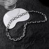 Cuban Necklace Men's High Street Splicing OT Buckle High Sense Accessories Hip Hop Versatile Coarse Clavicle Chain Men's and Women's Tide 2026