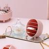 Desktop Dust-proof Cosmetic Brush Storage Box Multi Grid Cosmetic Finishing Box Eye Shadow Mouth Red Lip Glaze Storage Boxes
