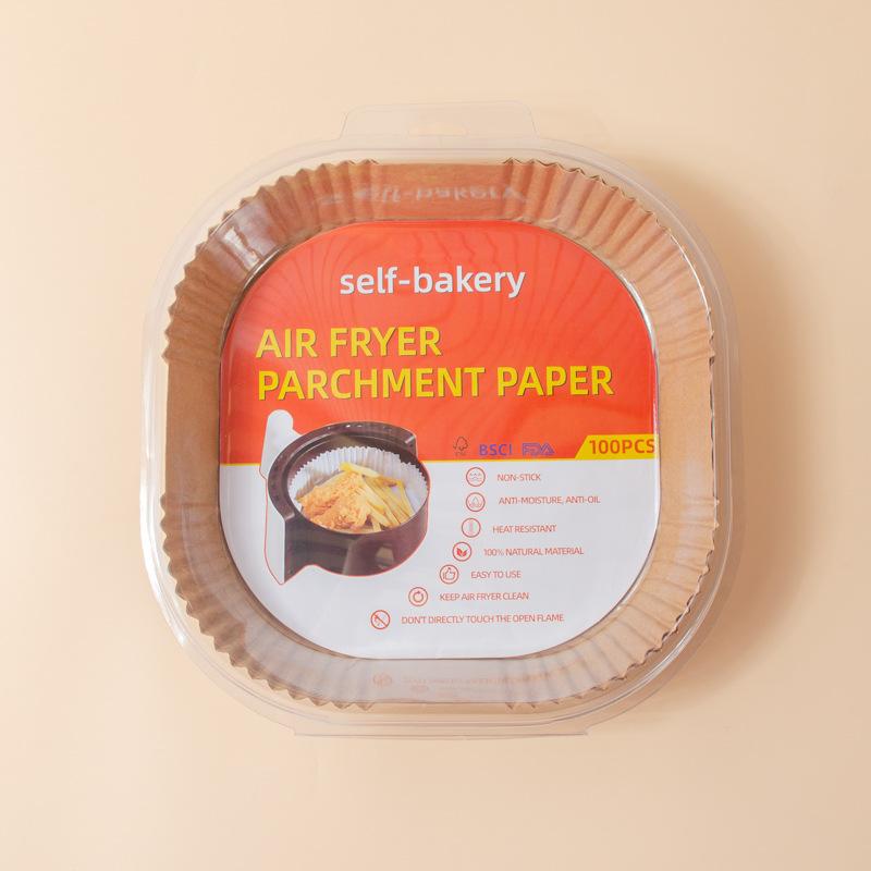 

Бумажный поддон для аэрофритюрницы 100/200 шт. квадратный 23 см принадлежности для аэрофритюрницы кухонные предметы аксессуар