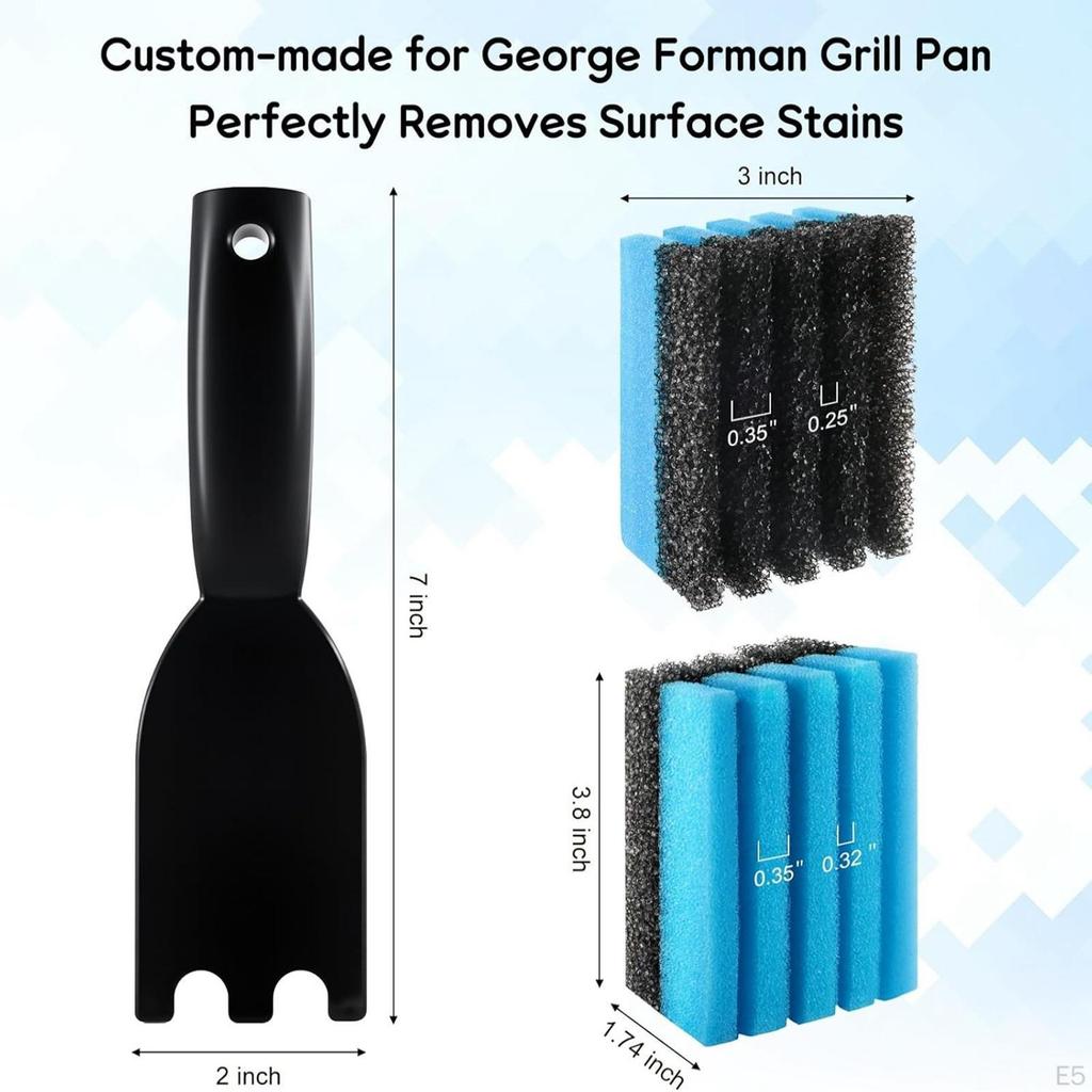 Grill Cleaning Tool for Barbecue, Kitchen Accessory, AntiScratch Tool, Multifunctional , Suitable