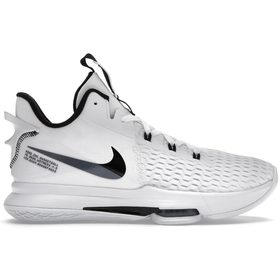 

Кроссовки Nike LeBron Witness 5 Белые Черные(CQ9381-101) 45