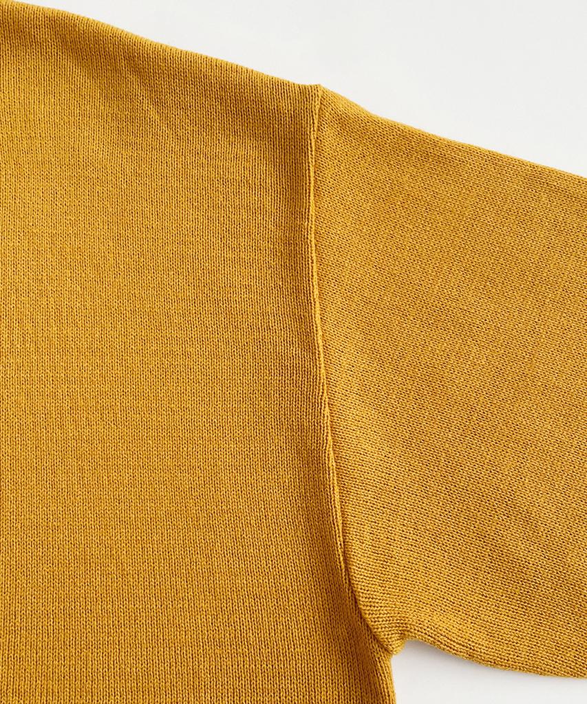 TENNIS BOY CLUB Collar Cardigan Mustard