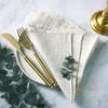 20PCS Napkins 41x41CM Cotton Cloth Gauze Retro Burr Rustic Kitchen Tea Towel Wedding Party Dinner Christmas Napkin Table Decor