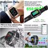 2025 New Smart Watch 2.04-inch AMOLED Screen Bluetooth Call IP68 Waterproof 650mA Sports Smartwatches Men Android Military-Grade