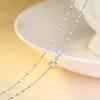 Zinc Zinc Alloy Glitter Choker Necklace 925 Silver Collarbone Chain Wedding Stacked Silver Necklace  Daily