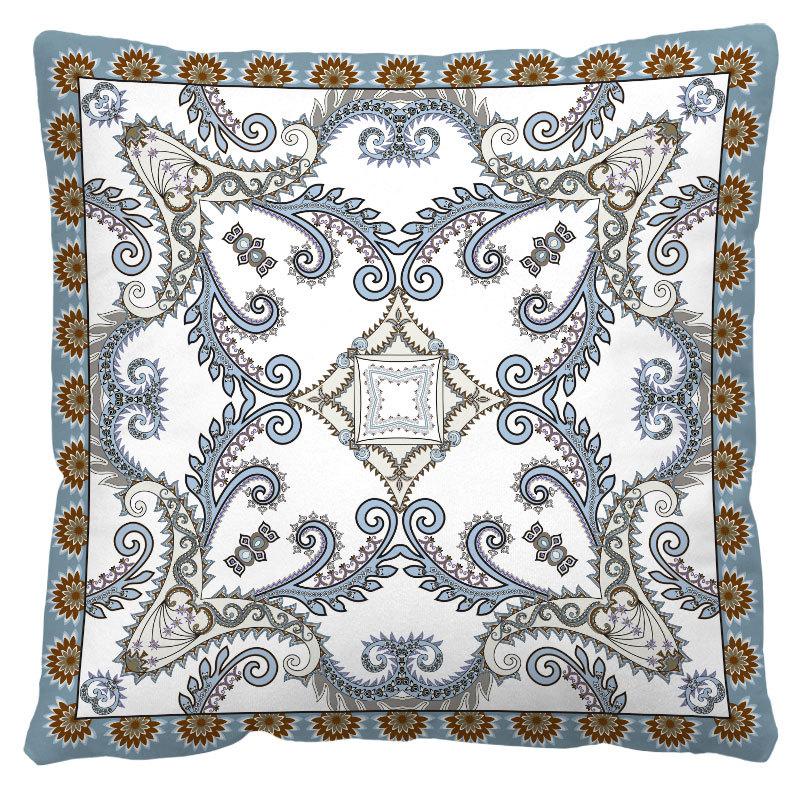 Geometric Cushion Cover Print Ethnic Decorative Pillowcase Sofa Home Decor Peach Skin Pillowcase