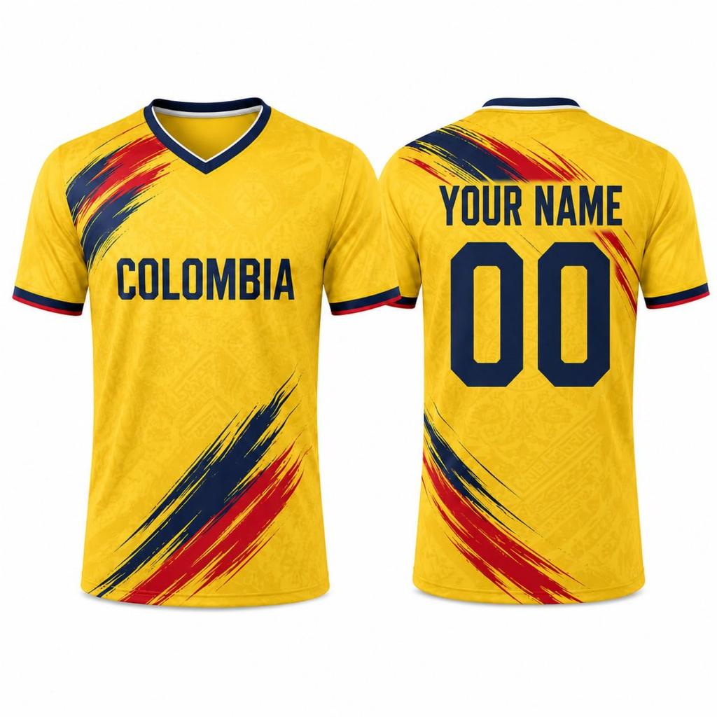 Customizable Soccer Jersey Shirt with Personalized and Number Breathable Fabric Short Sleeve V Neck Sports Top for Men Women