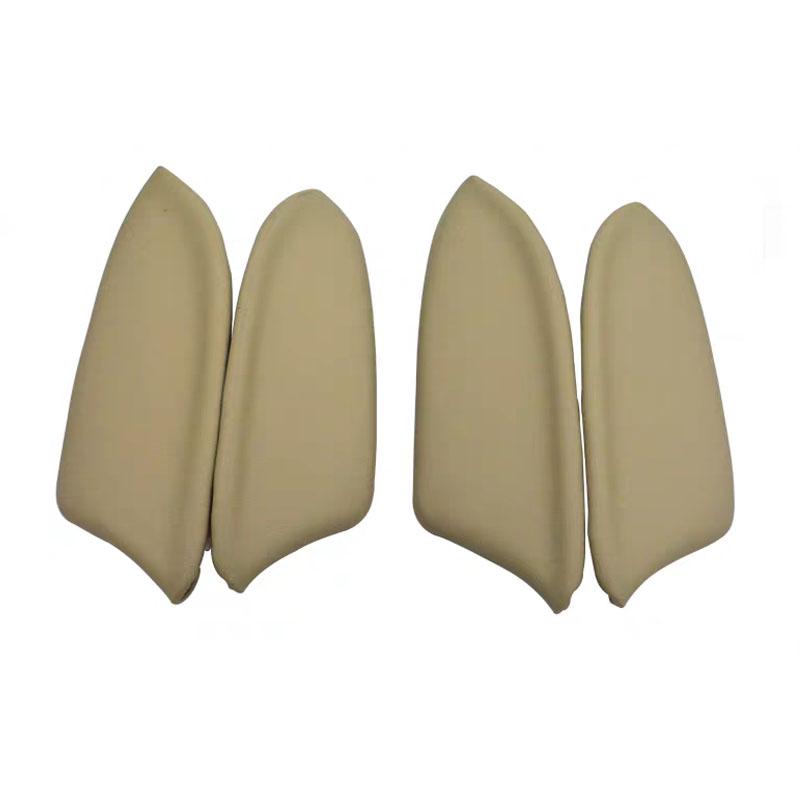 Car Leather Door Armrest Cover Trim Panel Interior Door Handle Lid Decoration Beige/Black for Honda Accord 8th Gen 2008-2013
