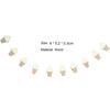 1 Bag Garland Cream Shape Banner Cartoon Punch-free Ice Wall-mounted Birthday Party Bunting Banner Photography Props