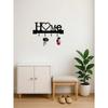 1pc No-Drill Love Key Holder Wall Mount, Home Decor Entrance Organizer Rack