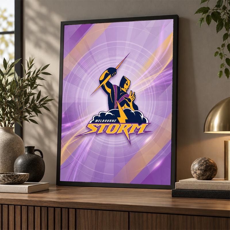 Melbourne Storm Diamond Painting Kit 5D Full Drill DIY Diamond Mosaic Wall Art Home Decor