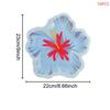 Hibiscus Flower Shaped Paper Plates Hawaiian Luau Tropical Party Supplies Disposable Dessert Tableware For Summer Birthday