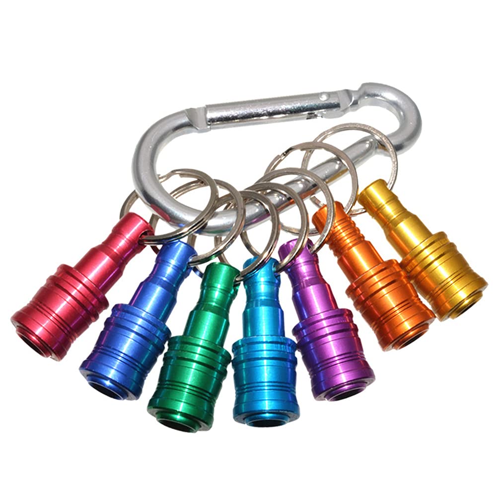 

Набор Saipor из 7 цветов, держатель бит, держатель головок, набор держателей бит для отвертки, адаптер для головок, адаптер для дрели из алюминиевого сплава, тип наконечника, инструмент, тип брелока, портативный