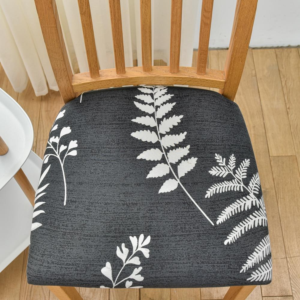

Stretch Fabric Soft Seat Cushion Cover Elastic Washable Spandex Dining Chair Cover Slipcovers For Home El Banquet Living Room 1piece