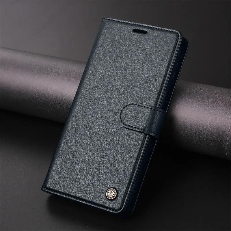 Magnetic Flip PU Leather Case For iPhone 17 16 Pro Air 16E 15 14 13 12 11 Pro Max XR XS Plus 7 8 SE Wallet Card Cover Coque