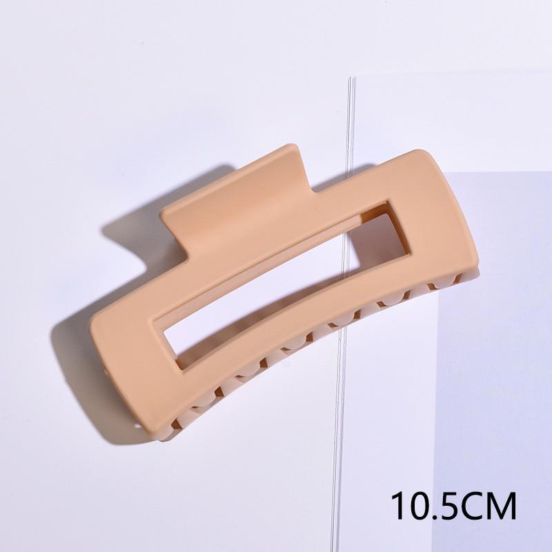 Matná obdélníková spona do vlasů v korejském stylu, 10,5 cm, pro drdoly a culíky