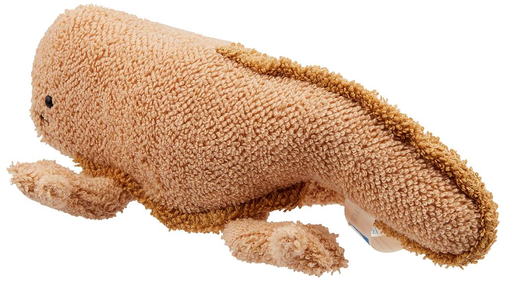 Giant salamander plush toy, brown, 26cm