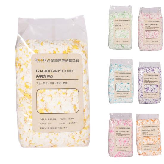 Hamster Filler Thick Deodorant Multifunctional Hamster Candy Colored Paper Pad for Hedgehog