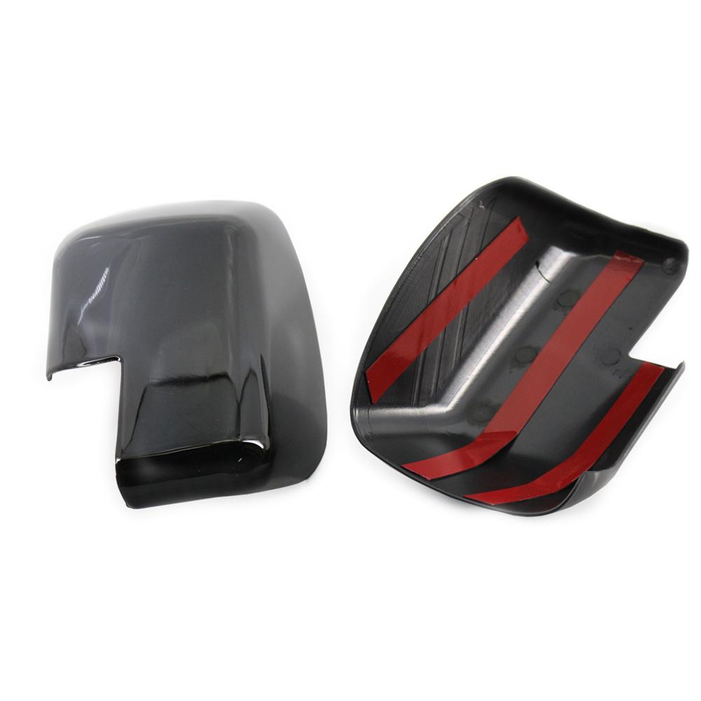 1 Pair Black Mirror Covers For Land Range Rover Freelander 2 Discovery 3 2005-09