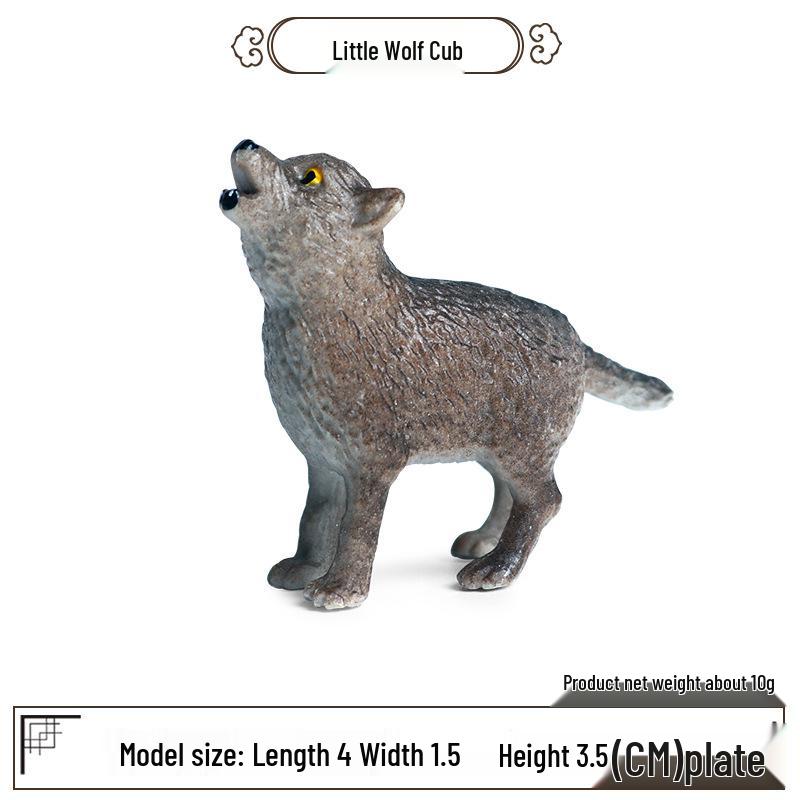 Children s Dire Wolf Wild Animal Model Toy Set