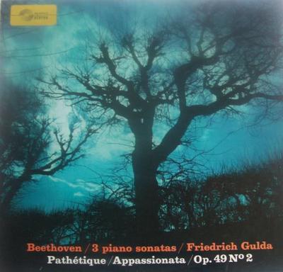 LP Record FRIEDRICH GULDA  Beethoven 3 Sonates Pour Piano M2364 GUILDE INTERNA France Classical Used