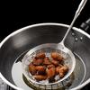 3 Sizes Round 304 Stainless Steel Strainer with Long Handle Kitchen Sieves Scoop Pot Oil Filter Colander  Cooking Tools