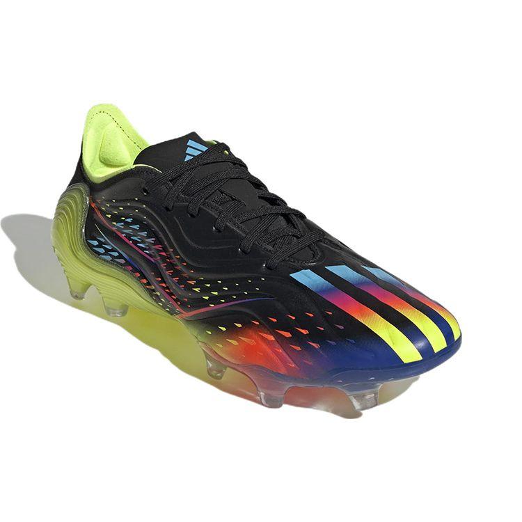 Adidas Copa Sense.1 FG Al Rihla Pack - Černé Unisex Kopačky Core-Black Bright-Cyan Team-Solar-Yellow GW3605