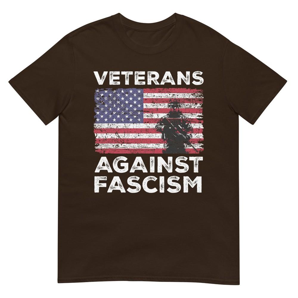 Veterans Against Fascism Vintage Us Army Patriotic Soldier TShirt