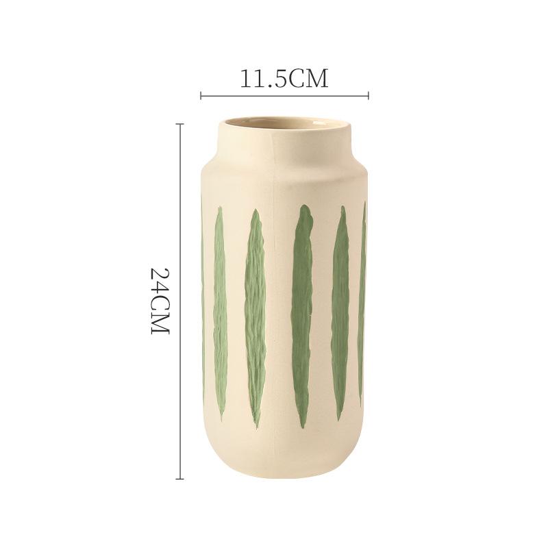 Vase Senior Sense Creative Multi-color Painting Ceramic Flower Pot Vase Home Niche Desktop Indoor Pot Home Decoration Simple