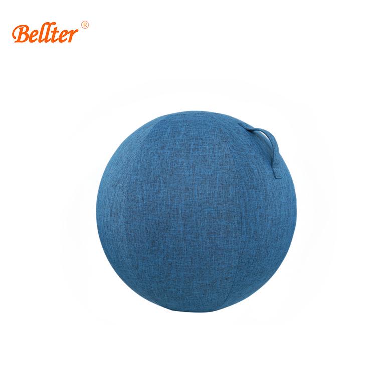 Breathable, Anti-Pilling Cotton Linen Yoga Ball Cover, 55cm