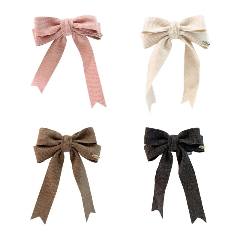 Graceful Hair Bows Barrette Hair Clip 2000s Trend Side Clip Fashionable Elegant Sweet Bowknot Photo Props