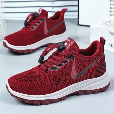 Shoes Women's Summer New Breathable and Comfortable Travel Shoes Soft-soled Running Shoes Outdoor Sports Shoes Middle-aged and Elderly Walking Shoes