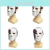 Sally Face Latexmaske til Kostumefest Med Halvansigtsdesign Til Teaterforestillinger