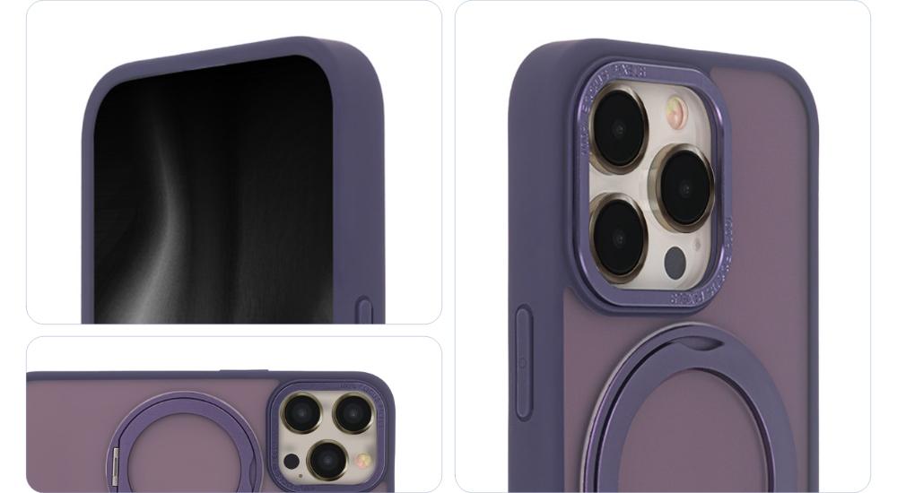 Nakładka Secure Spinning Mag Do Iphone 14 Pro 6,1" Fioletowy