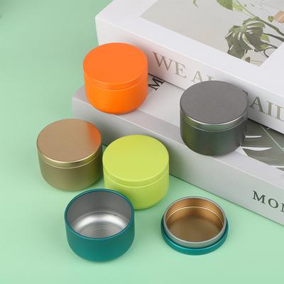 5.4Cm Portable Solid Color Mini Tin Box Tea Sealed Jar Packing Boxes Jewelry Candy Small Storage Can Coin Earring Headphones Gift Case