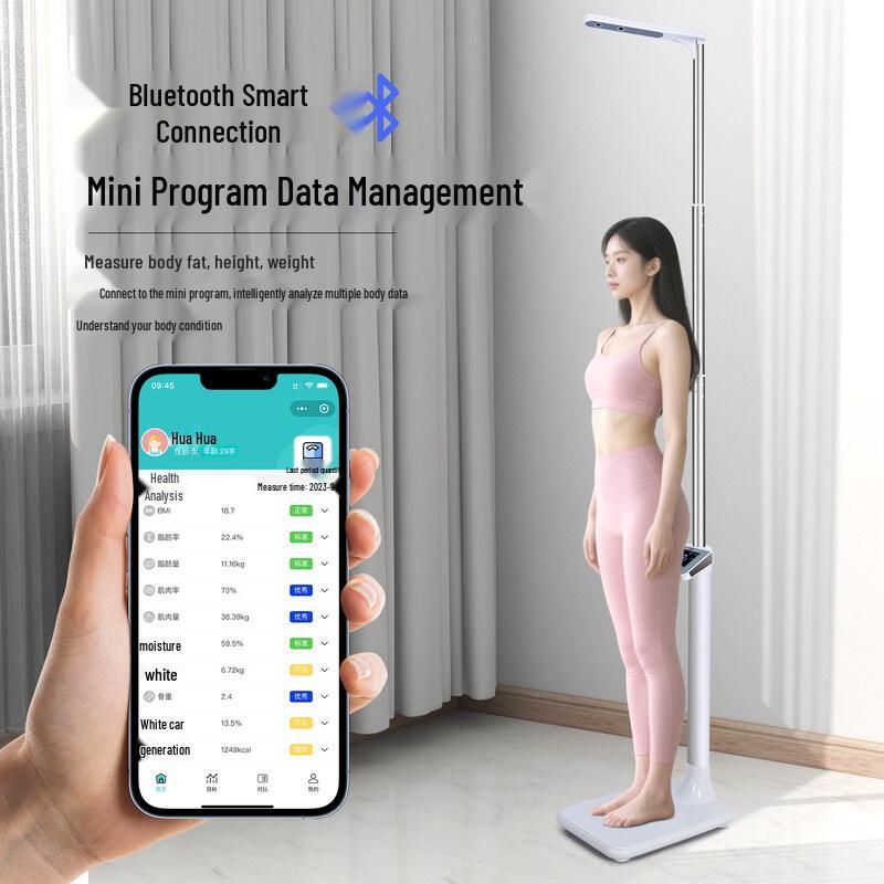 Hochoice Ultrasonic Smart Height & Weight Scale with Body Fat (CN Version)