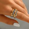 Popular Women's Jewelry Geometric Diamond Ring Design Stacking Ring Versatile Ring Women