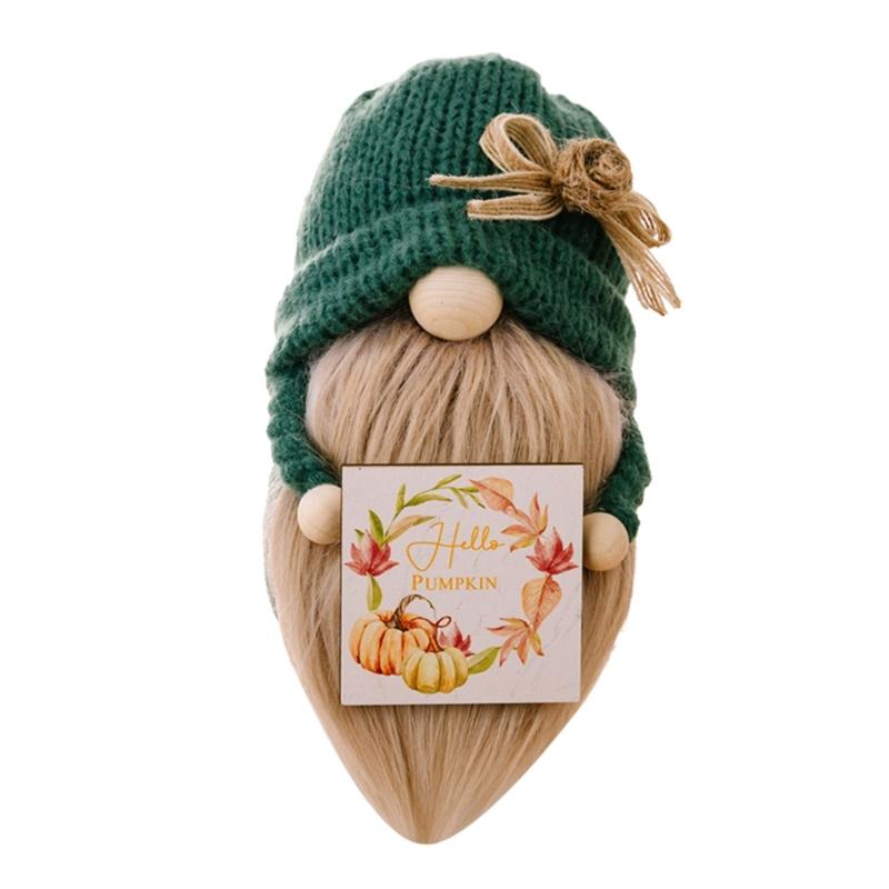 Thanksgiving Gnome Swedish Nisse Tomtes Ornaments for Fall Harvest Decoration
